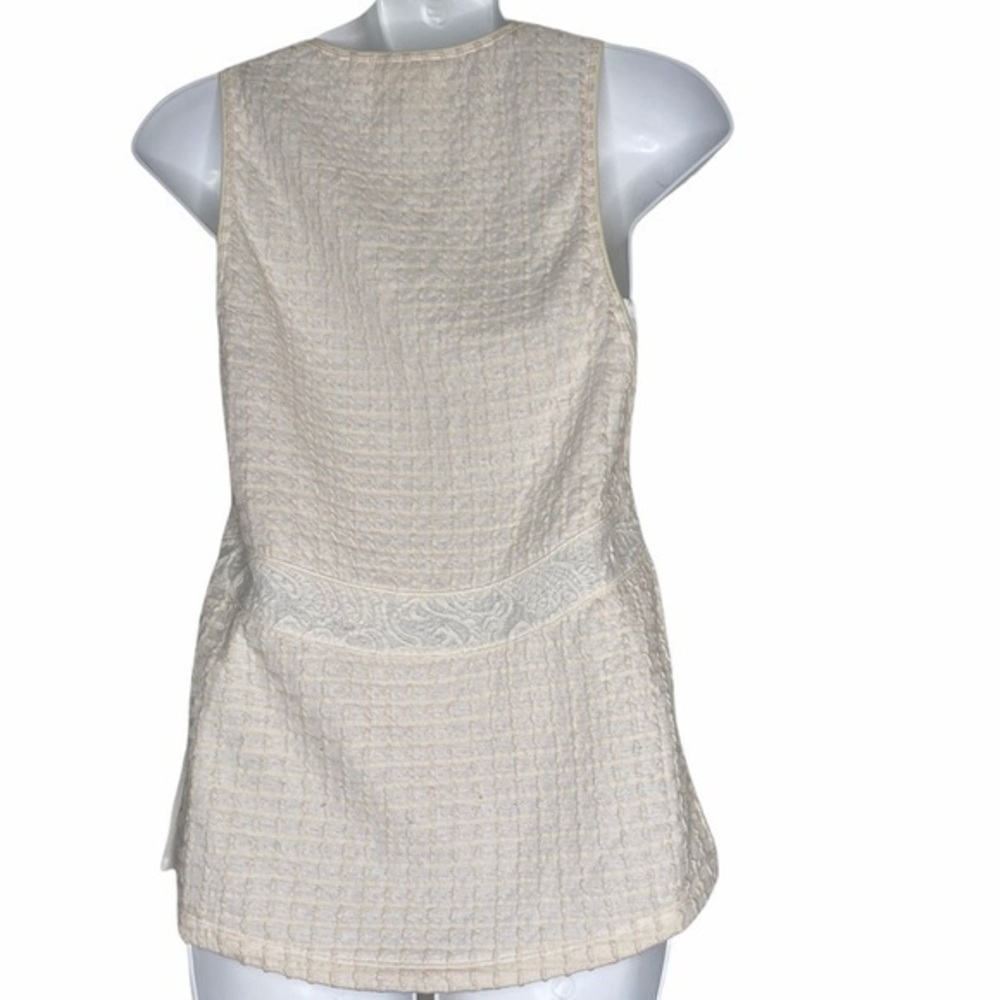Anthropologie Deletta Crème Tank Size XS - Picture 2 of 6